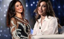 Belen Rodriguez primo piano e sfondo